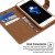iPhone 7/8 Plus Bluemoon Wallet Case Brown