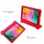 Samsung Galaxy Tab  A7 Lite 8.7 (2021) T220 Case for Kids Rubber shock Proof Cover with Handle Stand | Red