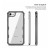 iPhone SE (2nd Gen) and iPhone 7/8 Mybat LUX SERIES CASE WITH TEMPERED GLASS Case | Black