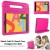 iPad 10.2 Inch 2019 Case for kids Shockproof Cover with Handle |Hot Pink