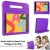 iPad 10.2 Inch 2019 Case for kids Shockproof Cover with Handle |Purple