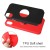 iPhone 11 Magnetic Ring Holder Cover BLACK/ RED