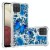 Samsung Galaxy A52 Glitter Liquid Case - Butterfly Blue