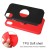 iPhone 12 / 12 Pro Magnetic Ring Holder Cover Red