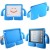iPad 10.2/10.5 Inch 2019 Case  for Kids Rubber Shock Proof Cover with Carry Handle Blue