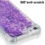 iPod Touch (5th/6th Generation) Glitter Liquid Clear Bling Case | Purple