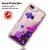 iPhone SE(2nd Gen) and iPhone 7/8 Case Liquid Glitter Case - Purple Butterfly
