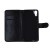 HTC 825 PU Leather Wallet Case Black
