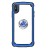 Huawei P30 Lite Clear Back Shockproof Cover With Ring Holder Blue