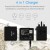 World Travel Adapter Dual USB|T2|USAMS
