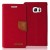 Samsung Galaxy S6 Canvas Wallet Case  Red