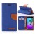 Samsung Galaxy A5(2016) Canvas Wallet Case  Blue