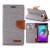 Samsung Galaxy A3(2017) Canvas Wallet Case  Grey