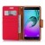 Samsung Galaxy A3(2017) Canvas Wallet Case  Red