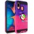 Huawei P Smart 2019 Multi Color Ring Armor Cover - Purple/Hotpink