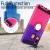 Huawei Y6 2019 Multi Color Ring Armor Cover - Purple/Hotpink