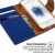 iPhone SE/5S/5 Canvas Wallet Case  Blue