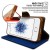iPhone SE/5S/5 Canvas Wallet Case  Blue