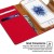 iPhone SE/5S/5 Canvas Wallet Case  Red