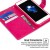 Apple iPhone 12 Mini Case Hanman Wallet Cover Hot Pink
