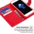 iPhone 7/8 Plus Bluemoon Wallet Case  Red