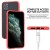 iPhone 12 / 12 Pro Peach Garden Cover Red