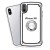 Apple iPhone XR Clear Back Shockproof Cover With Ring Holder White