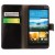 HTC One M9 PU Leather Wallet Case Black