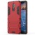 Nokia 7 Plus Dual Layer Armor Hard Slim Hybrid Kickstand Cover Red