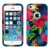 iPhone SE/5S/5 MyBat Electric Hibiscus/Tropical Teal TUFF Hybrid Phone Protector Cover