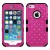 iPhone SE/5S/5 MyBat  Natural Hot Pink/Black FullStar TUFF Hybrid Protector Cover