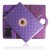 iPad Mini 1/2/3 Case Detachable Cover With 360 Rotating Purple