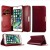 iPhone 7 Plus / iPhone 8 Plus Case Genuine Leather Wallet- WineRed