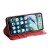 iPhone XR Case Genuine Leather Wallet- Wine Red