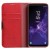 Samsung Galaxy S9 Genuine Leather Wallet Case Wine Red