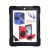 iPad 2/3/4  Three Layer Heavy Duty Shockproof Protective with Kickstand Bumper Case Black