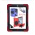 iPad 2/3/4  Three Layer Heavy Duty Shockproof Protective with Kickstand Bumper Case Red