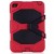 iPad Mini 4  Three Layer Heavy Duty Shockproof Protective with Kickstand Bumper Case Red