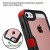 iPhone SE/5S/5 MyBat  Natural Black Frame+Transparent PC Back/Red TUFF Vivid Hybrid Protector Cover
