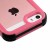 iPhone SE/5S/5 MyBat Natural Pink Frame+Transparent PC Back/Black TUFF Vivid Hybrid Protector Cover