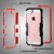 iPhone SE/5S/5 MyBat Natural Red Frame+Transparent PC Back/Black TUFF Vivid Hybrid Protector Cover