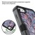 iPhone SE/5S/5 MYBAT Natural Black Frame+Transparent Purple European Flowers PC Back/Black TUFF Vivid Hybrid Protector Cover