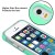 iPhone SE/5S/5 MyBat Teal Green Dots Textured/Transparent Clear Fusion Protector Cover
