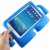 Samsung Tab A T580 Case for Kids Rubber Shock Proof Cover with Carry Handle Blue