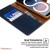 Samsung Galaxy A8(2018) Goospery Canvas Diary Case Navy