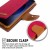 Samsung Galaxy J6 Plus 2018 Canvas Wallet Case Red