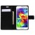 Samsung Galaxy S5 Bluemoon  Wallet Case Black