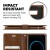 Samsung Galaxy S8 Plus Bluemoon  Wallet Case Brown