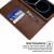 Samsung Galaxy S8 Bluemoon  Wallet Case Brown