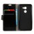 Vodafone Smart V8 PU Leather Wallet Case  Black